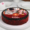 Side View of Raksha Bandhan Photo Cake